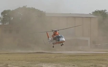 ଅଳ୍ପକେ ବର୍ତ୍ତିଲା ଅମିତ ଶାହଙ୍କ ହେଲିକପ୍ଟର