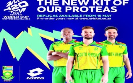 ଟି -୨0 ବିଶ୍ୱକପ ଲାଗି ଦକ୍ଷିଣ ଆଫ୍ରିକାର ଜର୍ସି ଉନ୍ମୋଚିତ