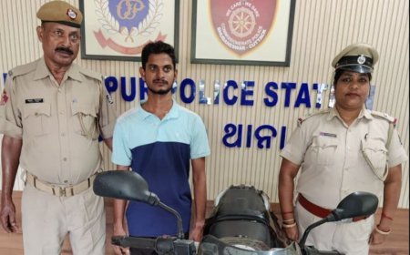 ବାଇକ୍ ଲୁଟେରା ଗିରଫ, ଚୋରି ବାଇକ୍ ଜବତ