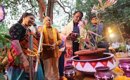 ରାଜ୍ୟସ୍ତରୀୟ ରଜ ମହୋତ୍ସବ : ଫୁଲ ଗଛରେ ପାଣି ଦେଲେ, ପୋଡ଼ ପିଠା, ରଜ ପାନ ଖାଇଲେ ମୁଖ୍ୟମନ୍ତ୍ରୀ