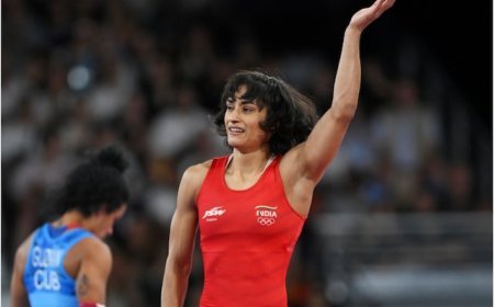 କୁସ୍ତିରୁ ଭିନେଶ ଫୋଗଟ୍ ଙ୍କ ଅଲବିଦା