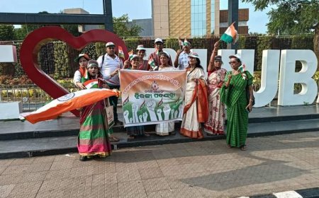 କୋଠଘର ତରଫରୁ "ତ୍ରିରଙ୍ଗା ପଦଯାତ୍ରା"  ଏବଂ   ଦେଶତ୍ମୋବୋଧ କବିତା ଆସର