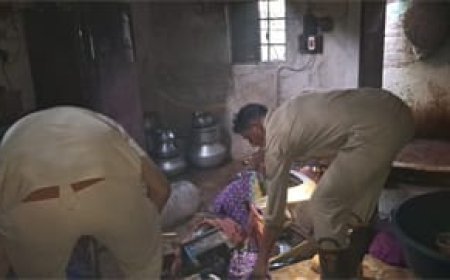 ଘରୋଇ ରନ୍ଧନ ଗ୍ଯାସ ଲିକ ଯୋଗୁଁ ନିଆଁ ଲାଗି ଆସବାବପତ୍ର ନଷ୍ଟ