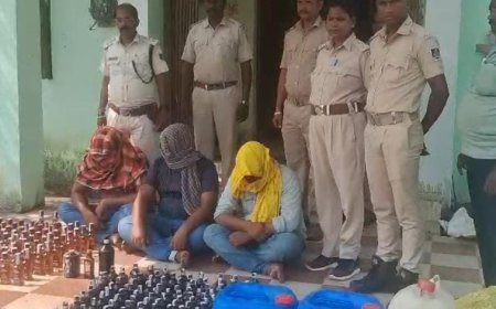 ନକଲି ବିଦେଶୀ ମଦ କାରଖାନା ଠାବ : ୩ ଗିରଫ