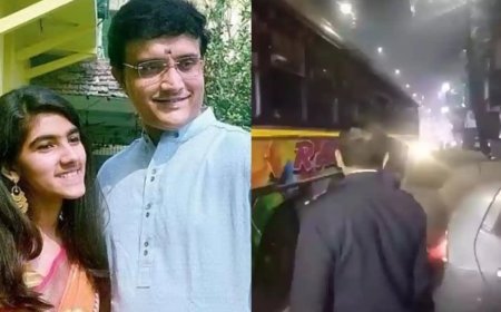 ଦୁର୍ଘଟଣାଗ୍ରସ୍ତ ହେଲା ଗାଙ୍ଗୁଲିଙ୍କ ଝିଅଙ୍କ କାର୍, ଧକ୍କା ଦେଲା ବସ୍