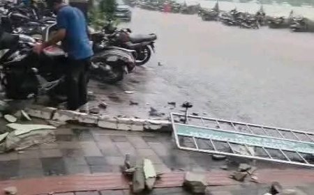 କଟକରେ ବର୍ଷା ବିତ୍ପାତ ; ଭୁଶୁଡ଼ିଲା ଶିଶୁଭବନ କାନ୍ଥ