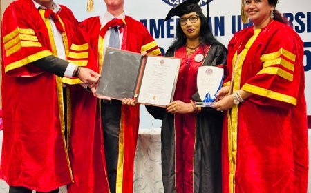 ବହୁମୁଖୀ  ଶିକ୍ଷା ଦକ୍ଷତା ପାଇ  ଶିକ୍ଷୟିତ୍ରୀ ଜ୍ୟୋତ୍ସାରାଣୀ ଡକ୍ଟରେଟ୍ ସମ୍ମାନରେ ସମ୍ମାନିତ