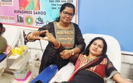 ସମାଜସେବୀ ରୂପଶ୍ରୀ ସାହୁଙ୍କ ଜନ୍ମଦିନ ଅବସରରେ ମେଗା ରକ୍ତଦାନ ଶିବିର