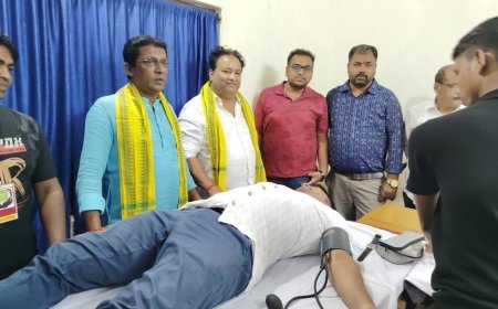 ହୋପ୍ ଫାଉଣ୍ଡେସନ୍ ତରଫରୁ ରକ୍ତଦାନ ଏବଂ ନିଃଶୁଳ୍କ ଚକ୍ଷୁ ପରୀକ୍ଷା ସ୍ୱାସ୍ଥ୍ୟସେବା ଶିବିର ଆୟୋଜିତ