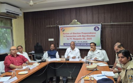 ମୁଖ୍ୟ ନିର୍ବାଚନ ଅଧିକାରୀ, ଓଡ଼ିଶା ଓ ରାଜ୍ୟ ପୋଲିସ ନୋଡାଲ ଅଫିସରଙ୍କ ନୂଆପଡ଼ା ଗସ୍ତ