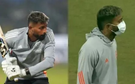 हार्दिक पंड्या लखनऊ के मैदान में मास्क पहनकर उतरे