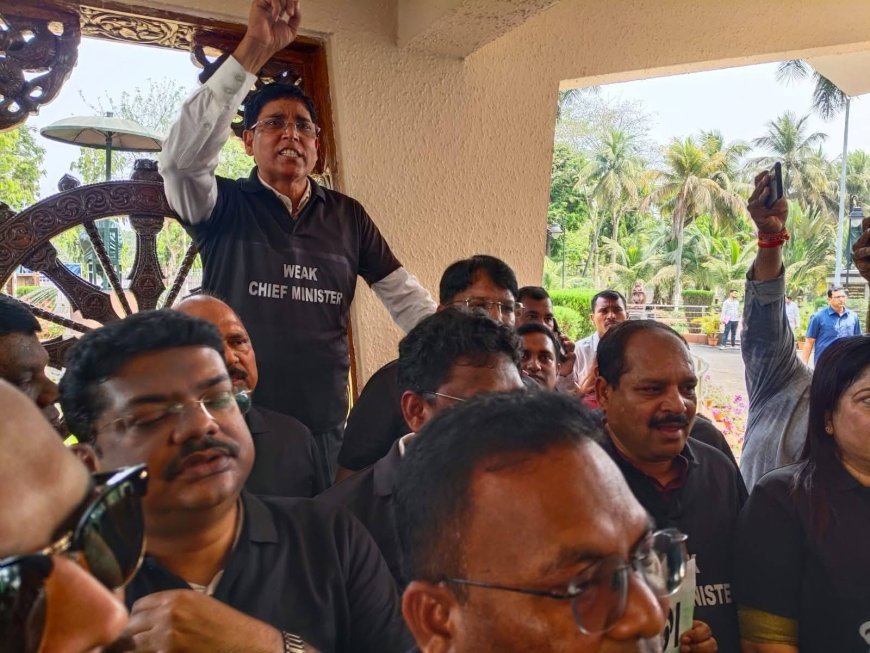 ବିଧାନସଭାକୁ କଳା ଟି ସାର୍ଟ ପିନ୍ଧିକି ଆସିଲେ ବିରୋଧୀ