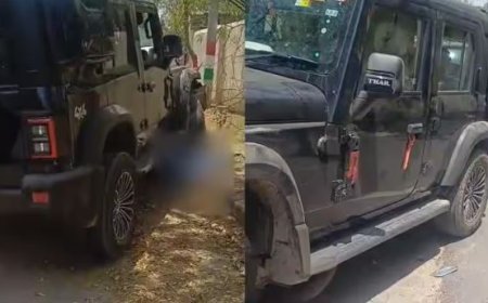 तेज रफ्तार थार ने स्कूटी सवार रिटायर्ड अधिकारी को कुचला